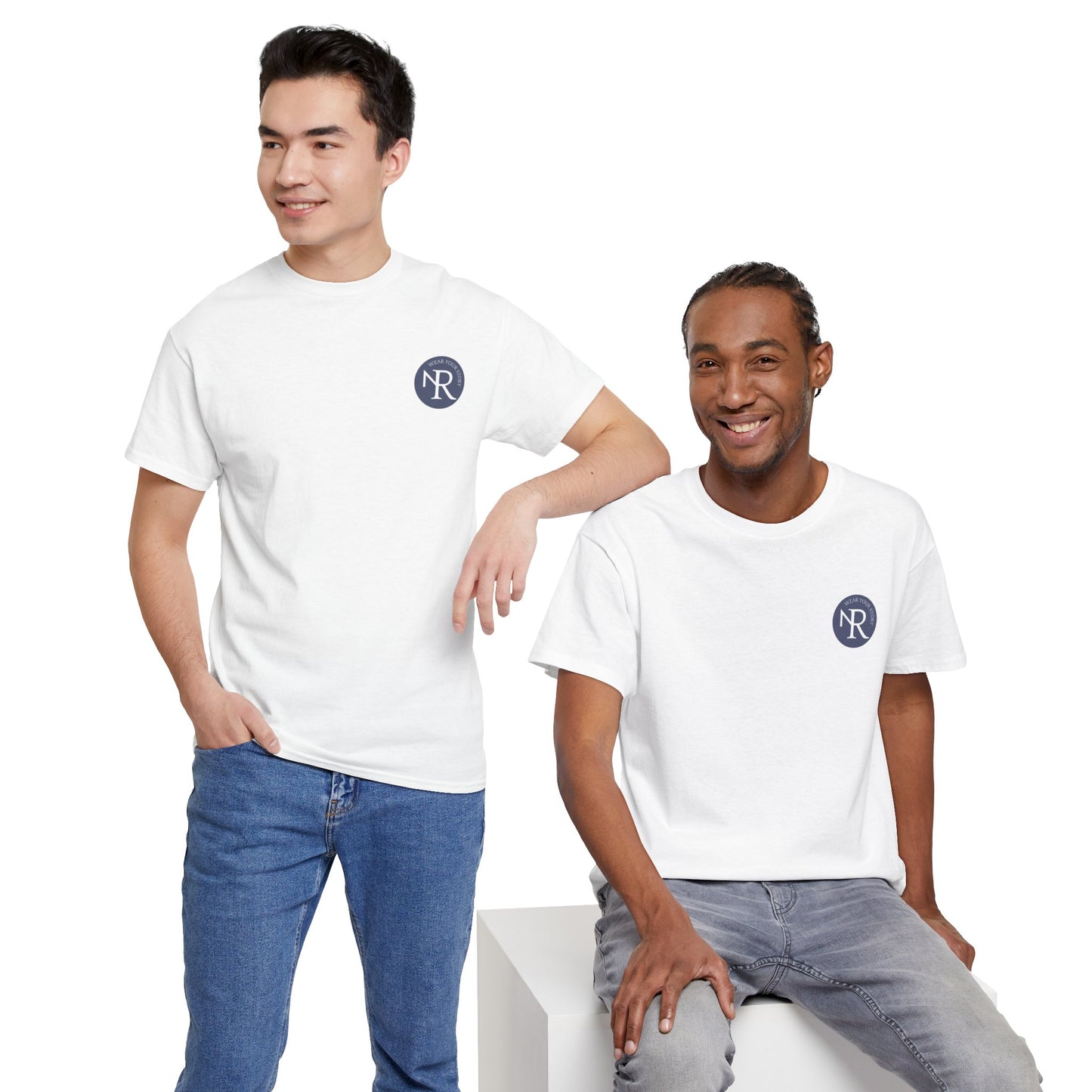 NR Circle Logo T‑Shirt — Minimalist Monogram Tee