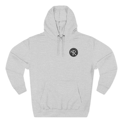 NR Minimal Logo Fleece Hoodie - NR Monogram Chest Print