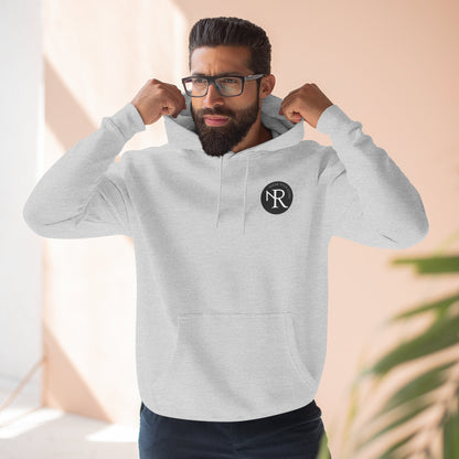 NR Minimal Logo Fleece Hoodie - NR Monogram Chest Print