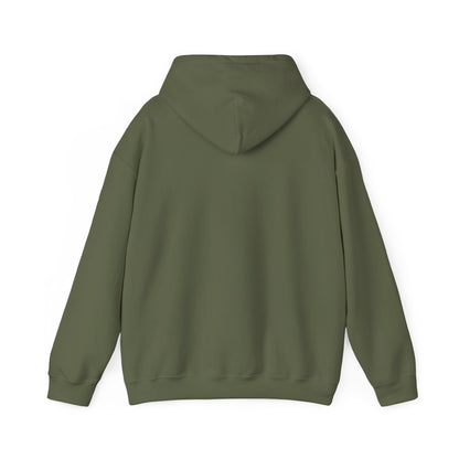 NR Minimal Monogram Hoodie — Olive Green NR Logo Casual Pullover