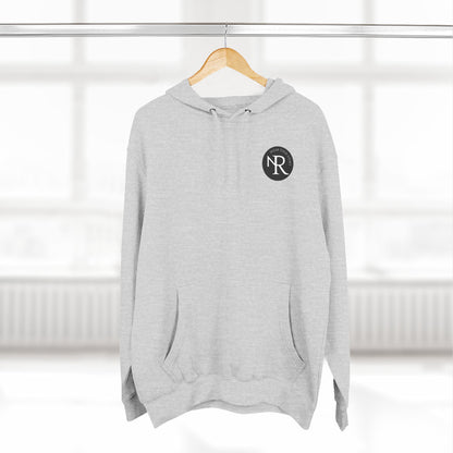 NR Minimal Logo Fleece Hoodie - NR Monogram Chest Print